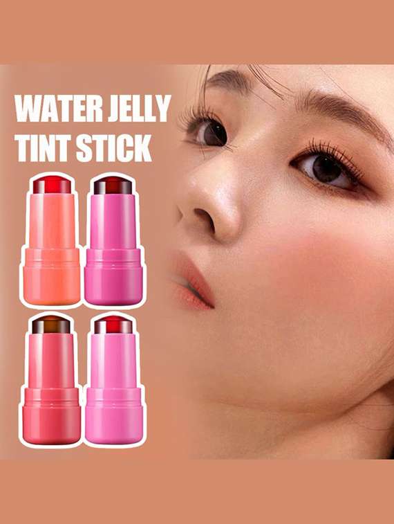 jelly blush lipstick stick for cheek and lip stains & tints(peach & dark pink) - 22075131 -  Standard Image - 2