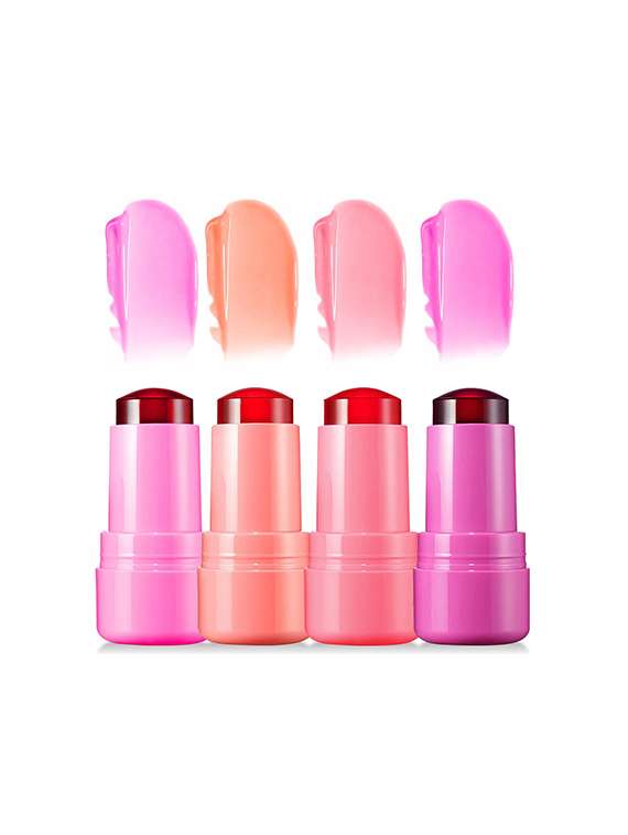 jelly blush lipstick stick for cheek and lip stains & tints( pink & dark pink) - 22075134 - Standard Image - 2