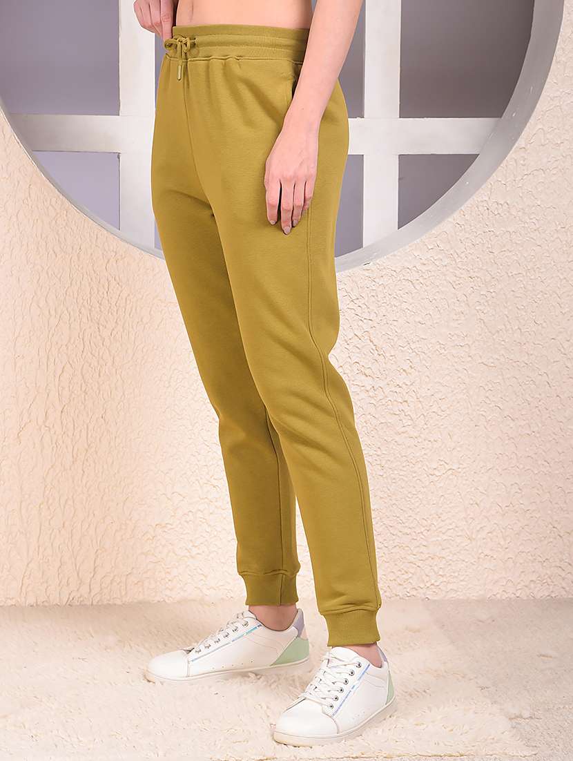 women solid mid rise regular fit jogger - 22075374 -  Standard Image - 2