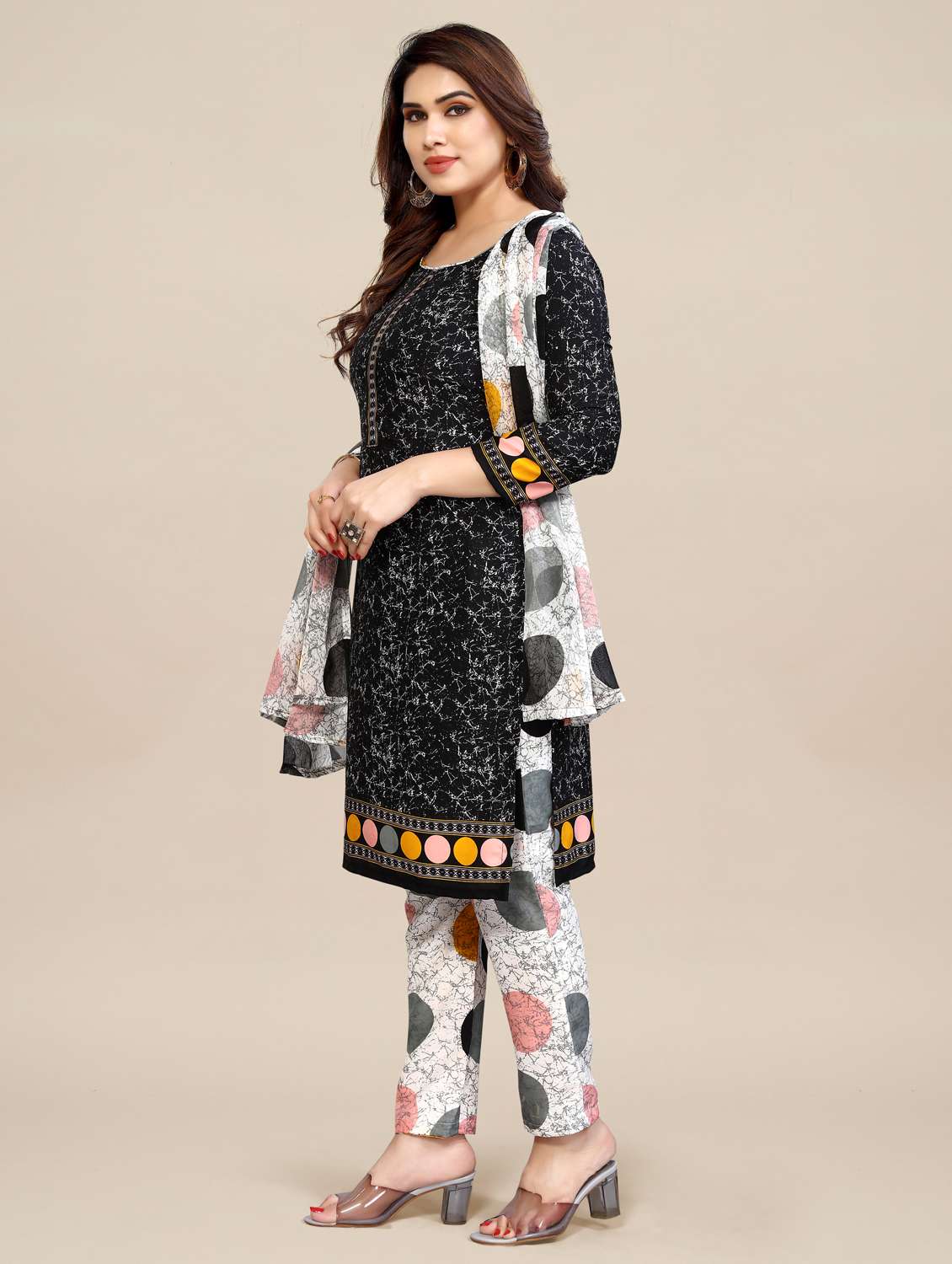 women printed unstitched suit set - 22075563 -  Standard Image - 2