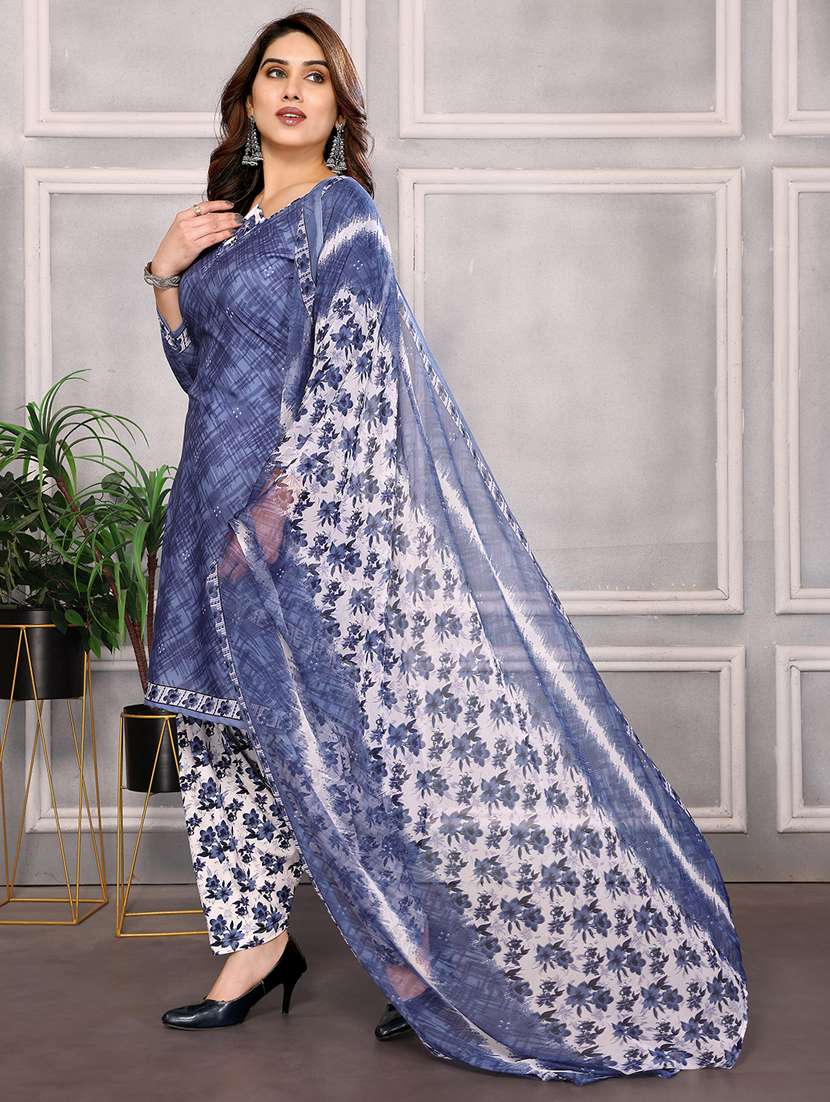 women printed unstitched suit set - 22075570 -  Standard Image - 2