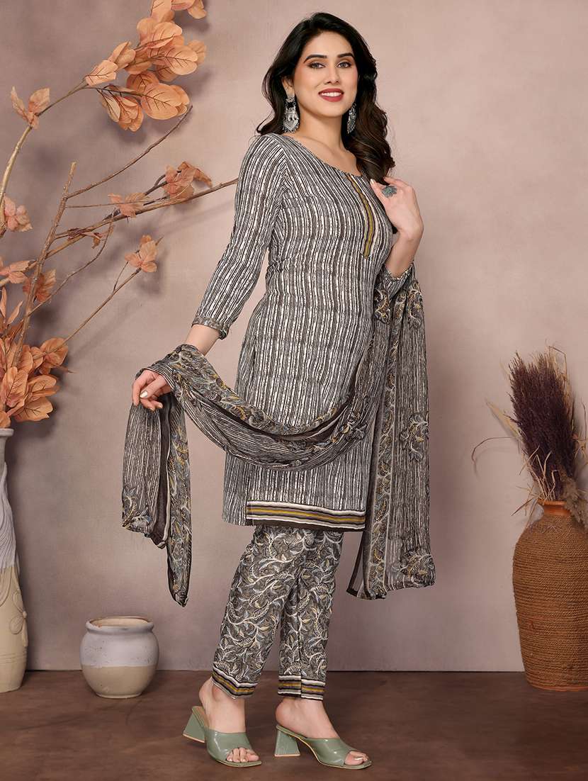 women printed unstitched suit set - 22075585 -  Standard Image - 2
