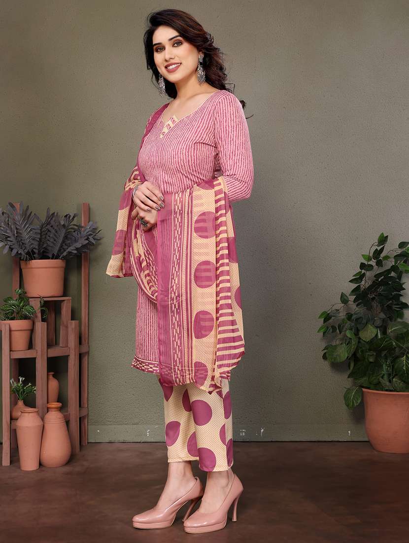 women printed unstitched suit set - 22075593 -  Standard Image - 2