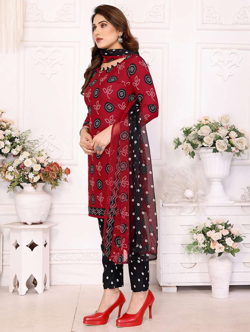 women printed unstitched suit set - 22075611 -  Standard Image - 2