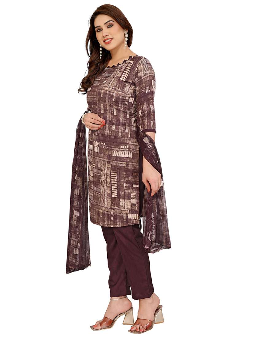 women printed unstitched suit set - 22075803 -  Standard Image - 2