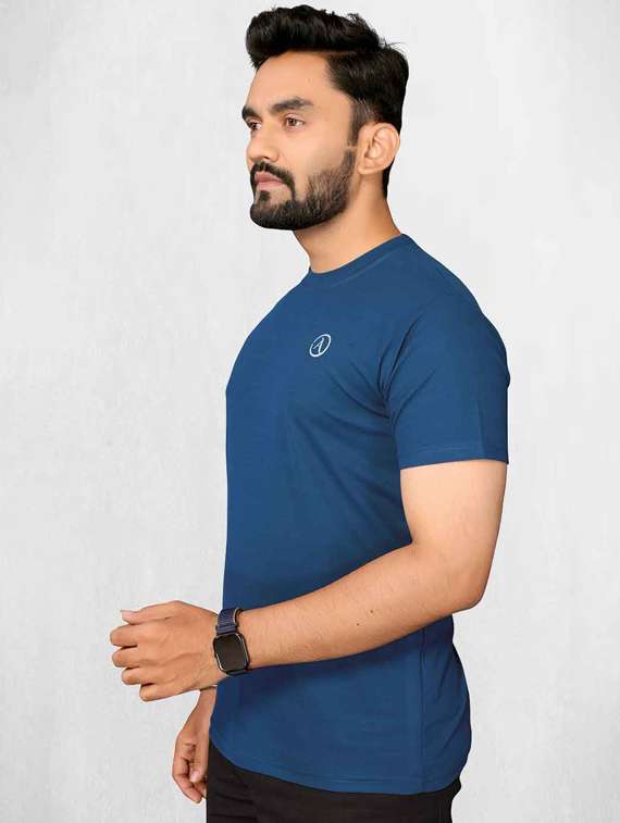 men solid short sleeve regular fit t-shirt - 22075844 -  Standard Image - 2