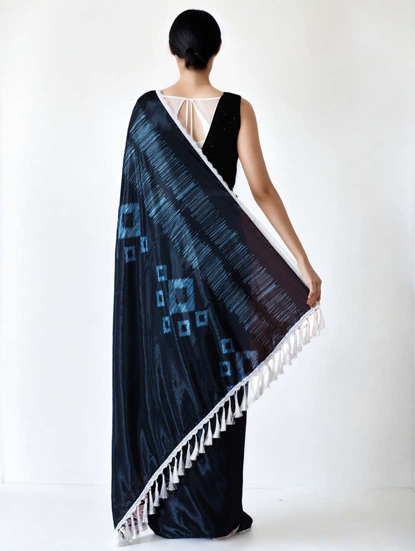 women printed casual wear saree with blouse - 22076105 -  Standard Image - 2