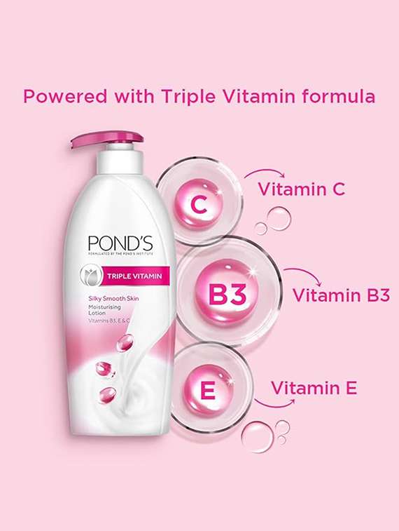 ponds-triple vitamin silky smooth lotion-600 ml - 22076146 -  Standard Image - 2