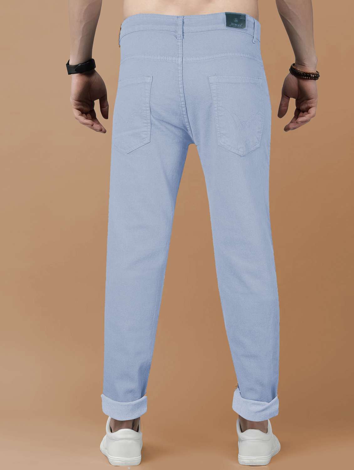 men plain mid rise full length jeans - 22076411 -  Standard Image - 2