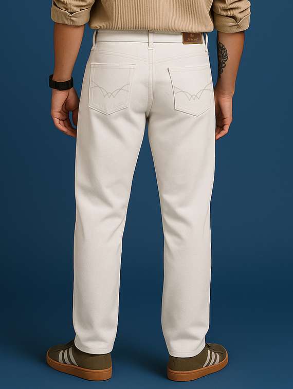 men plain mid rise full length jeans - 22076418 -  Standard Image - 2