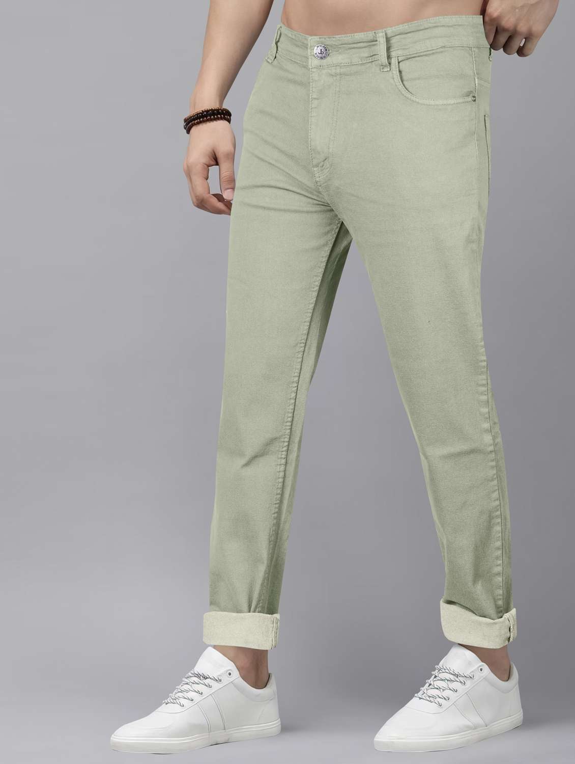 men plain mid rise full length jeans - 22076434 -  Standard Image - 2