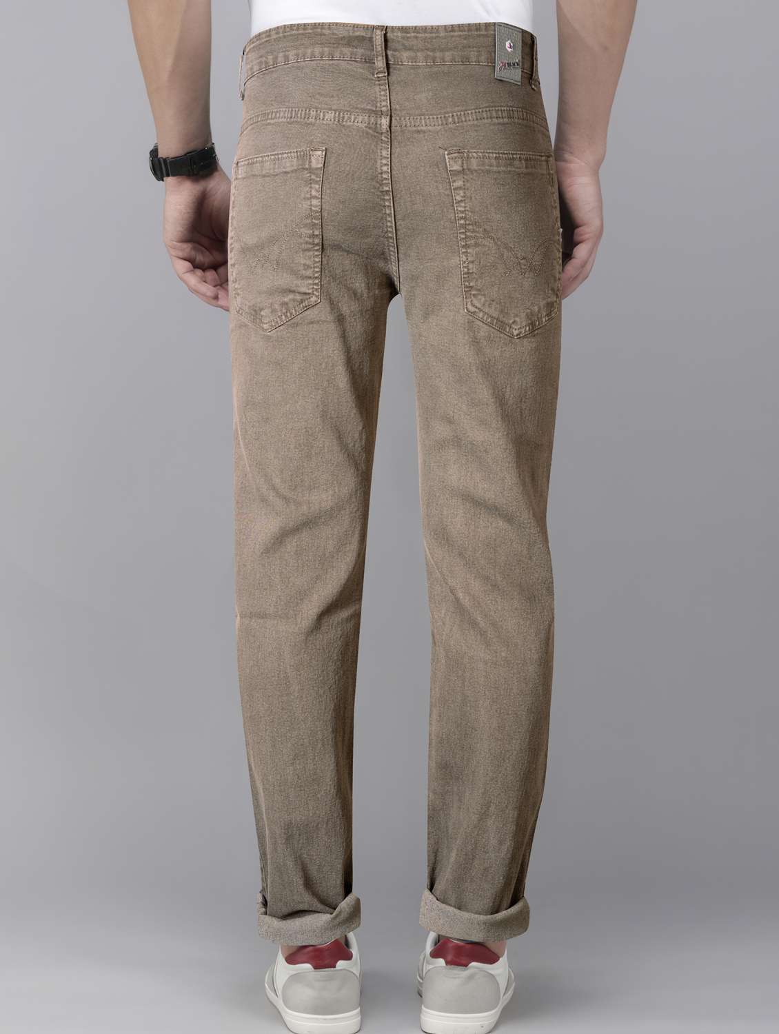 men plain mid rise full length jeans - 22076435 -  Standard Image - 2