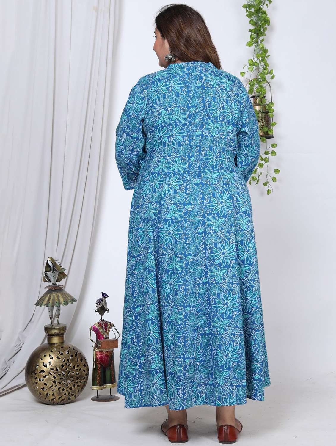 women plus size printed three quarter sleeve dress - 22076783 -  Standard Image - 2