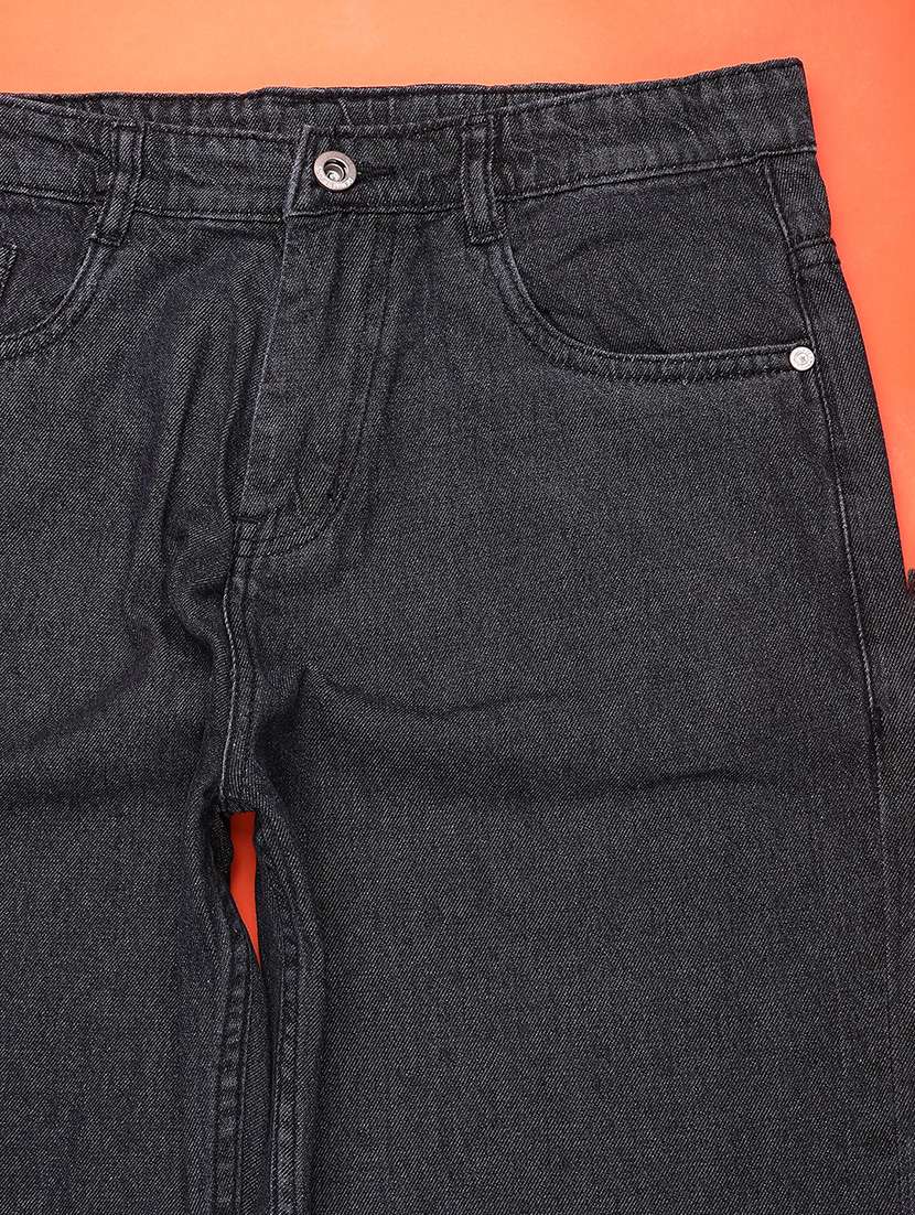 girls solid mid rise relaxed fit jean - 22077415 -  Standard Image - 2
