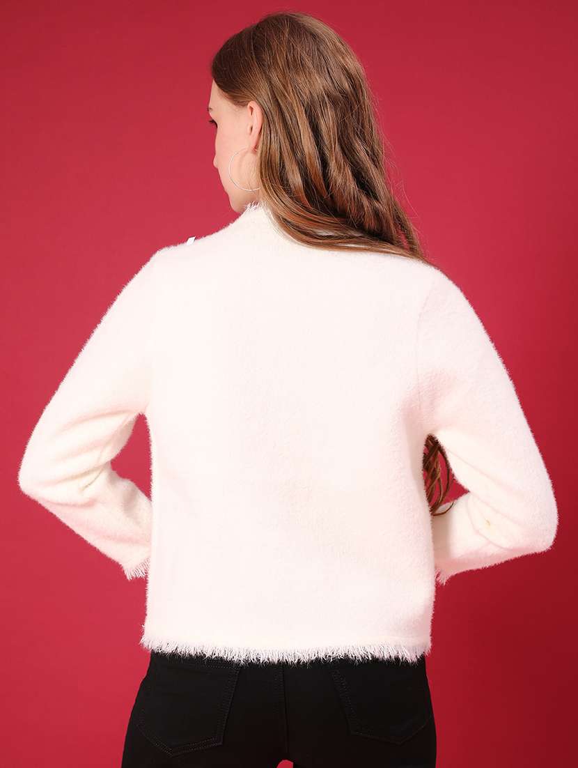 women solid long sleeve cardigan - 22077467 -  Standard Image - 2