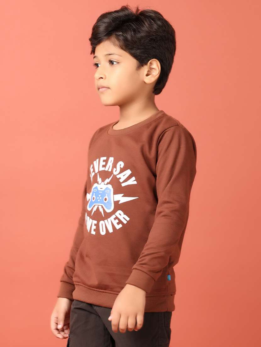 boys printed long sleeve sweatshirt - 22077733 -  Standard Image - 2