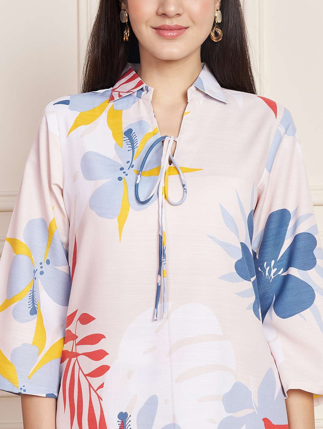 women printed top and trouser co-ord set - 22078242 - Standard Image - 7