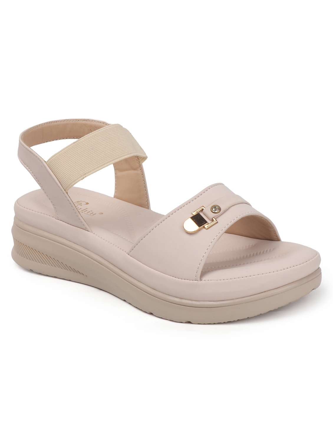 women solid back strap wedge - 22078284 -  Standard Image - 2