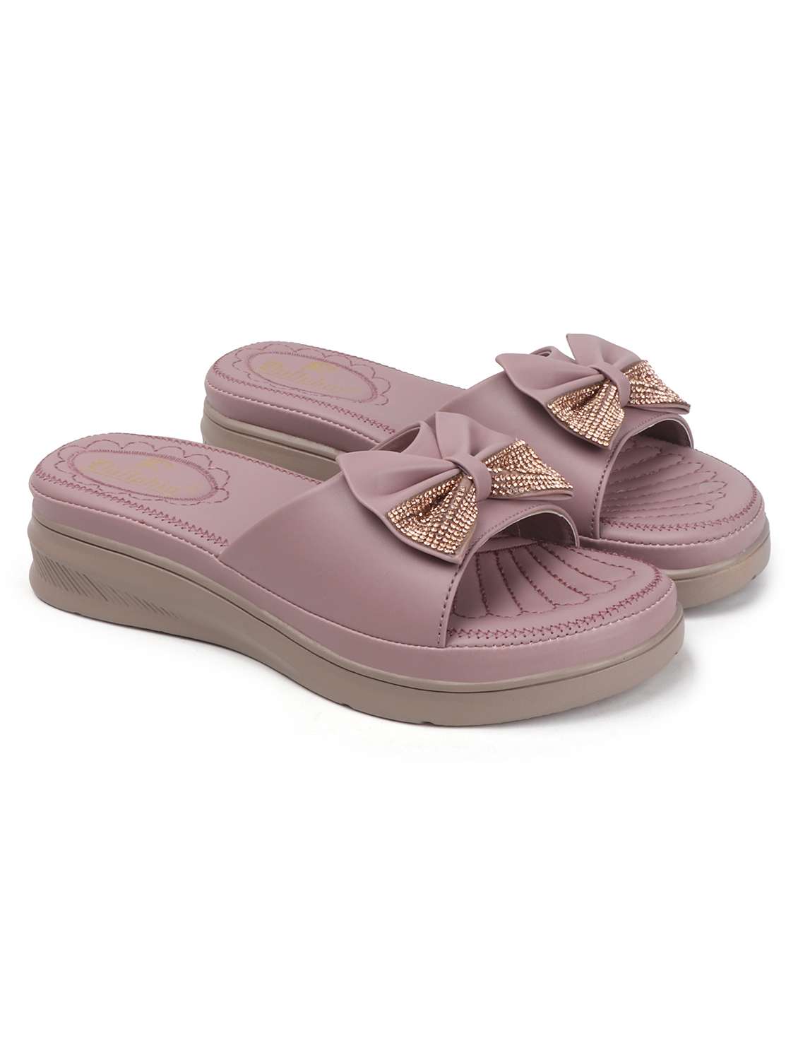 women taupe slip on wedge - 22078300 - Standard Image - 2