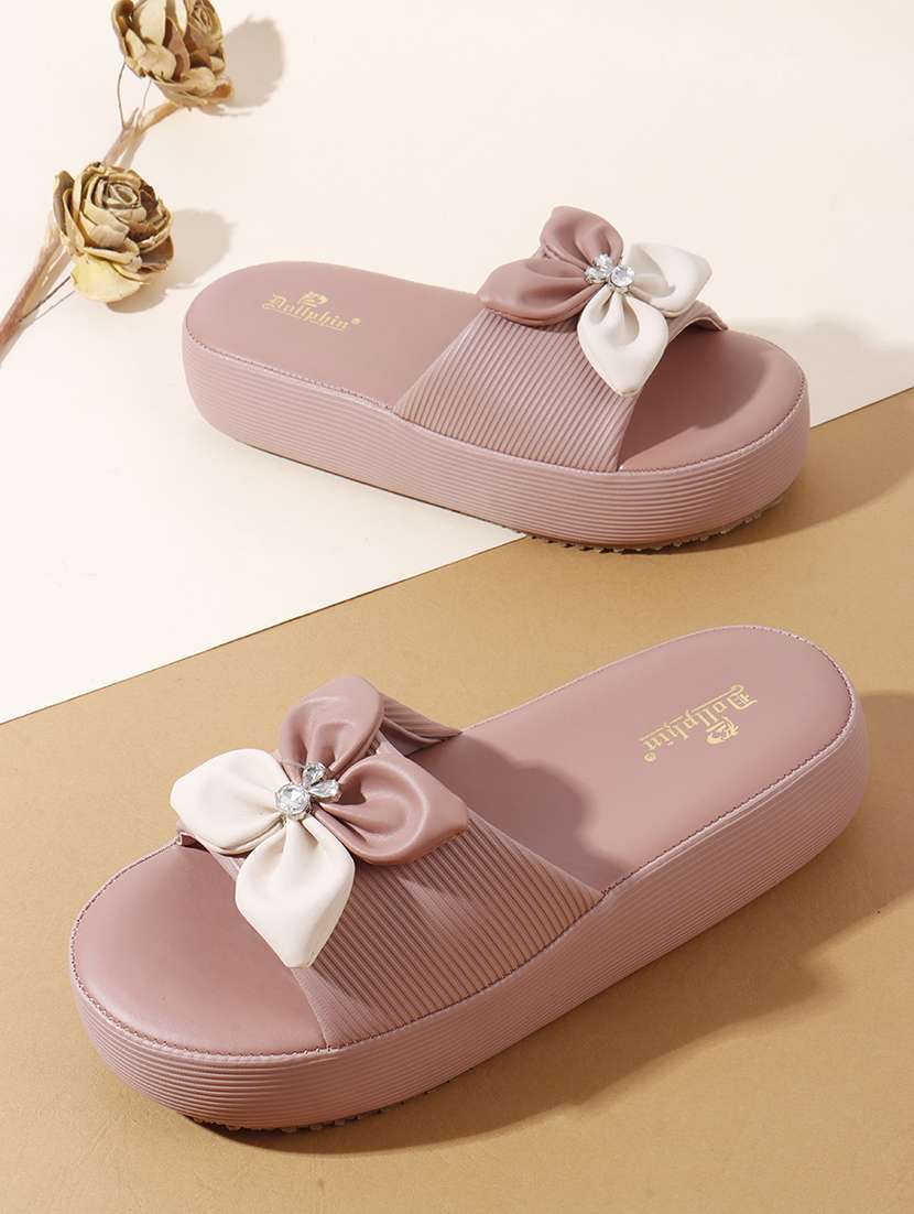 women solid slip on wedges - 22078319 - Zoom Image - 0