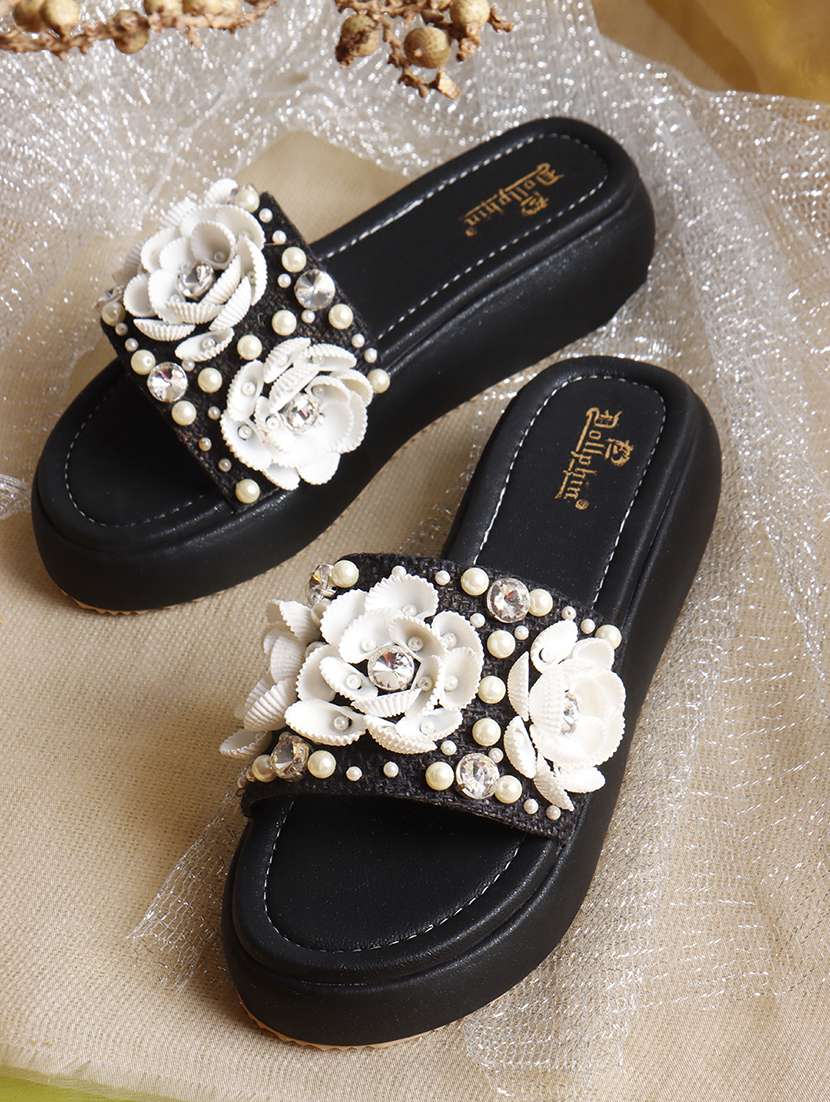women embellished slip on wedge - 22078350 - Zoom Image - 0