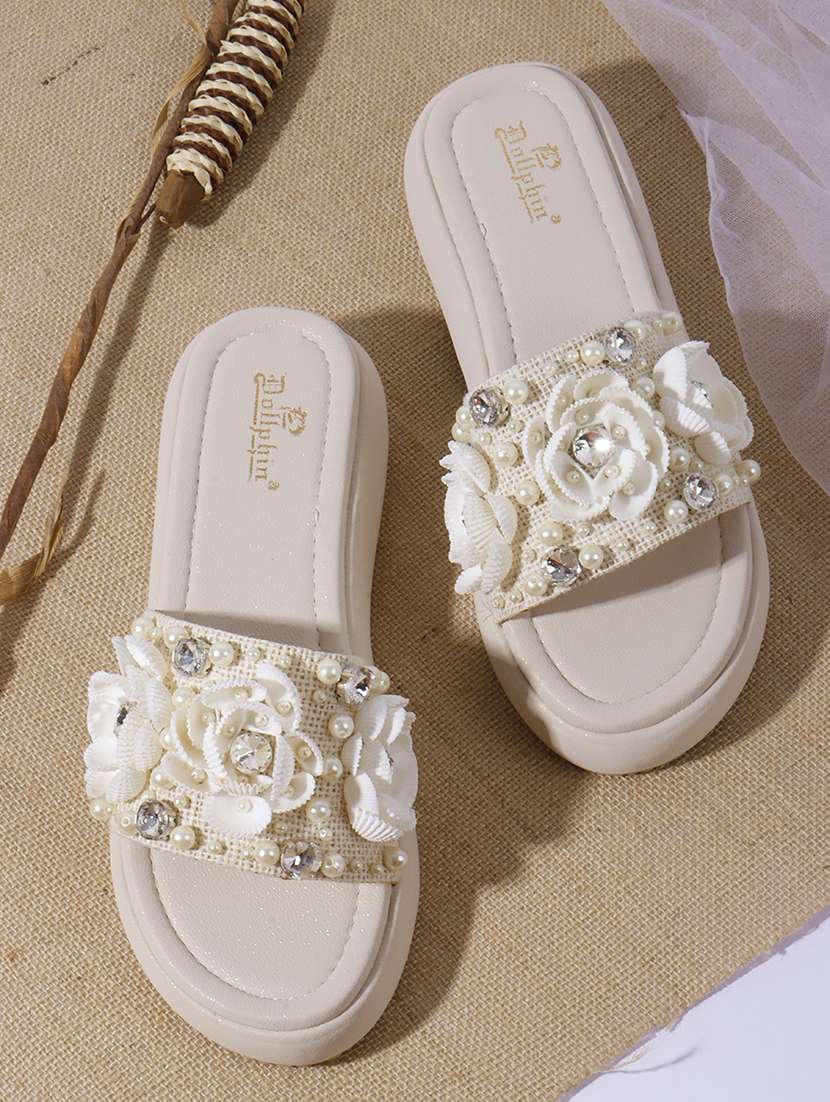 women embellished slip on wedge - 22078351 -  Zoom Image - 0