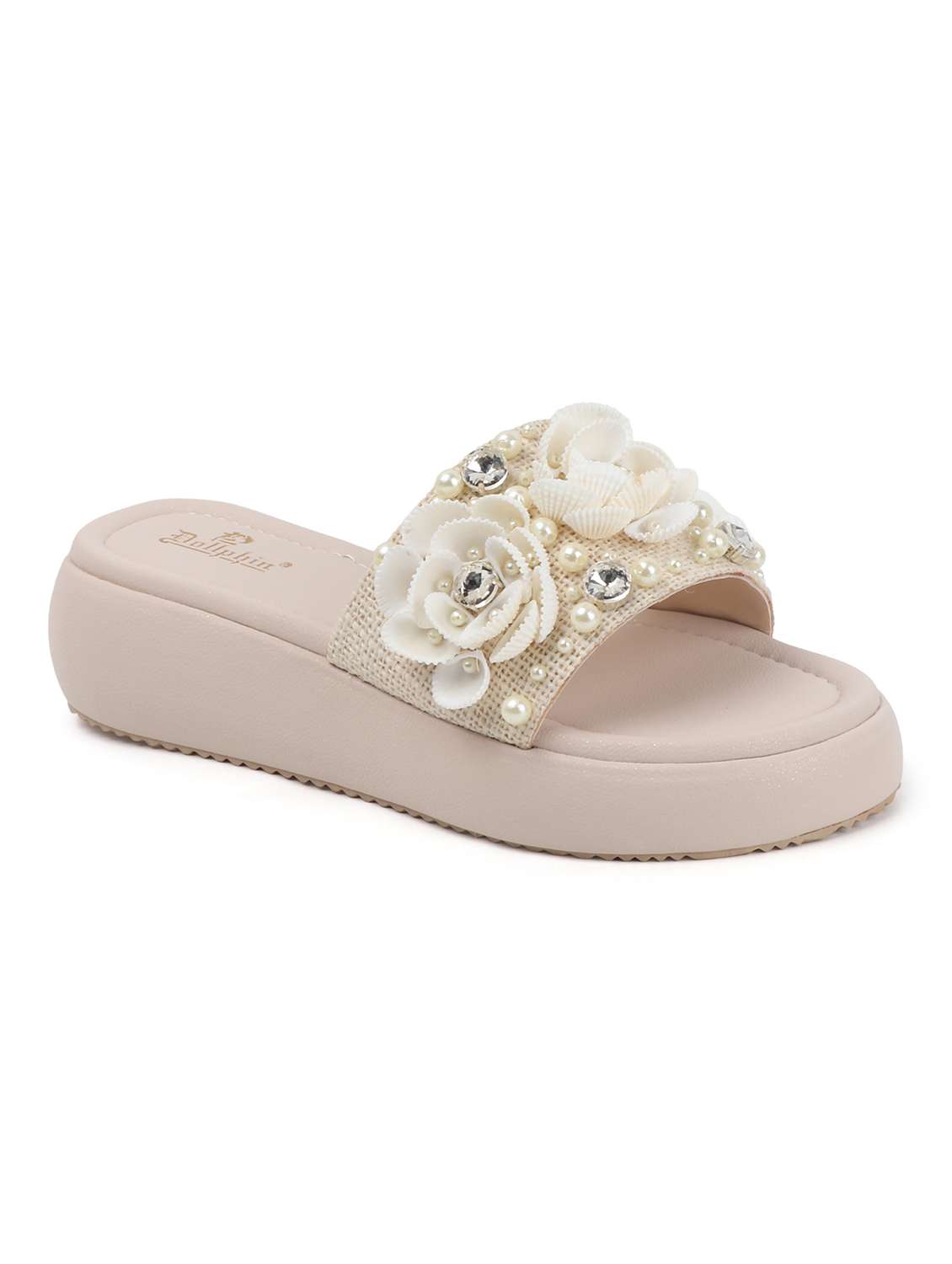 women embellished slip on wedge - 22078351 - Standard Image - 2