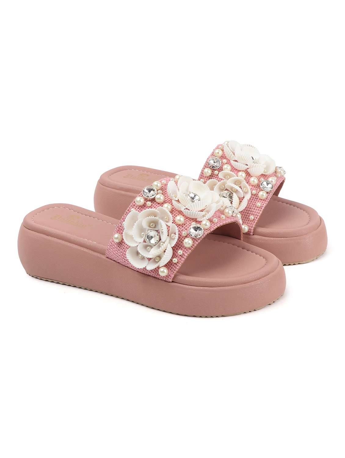women embellished slip on wedge - 22078352 - Standard Image - 2