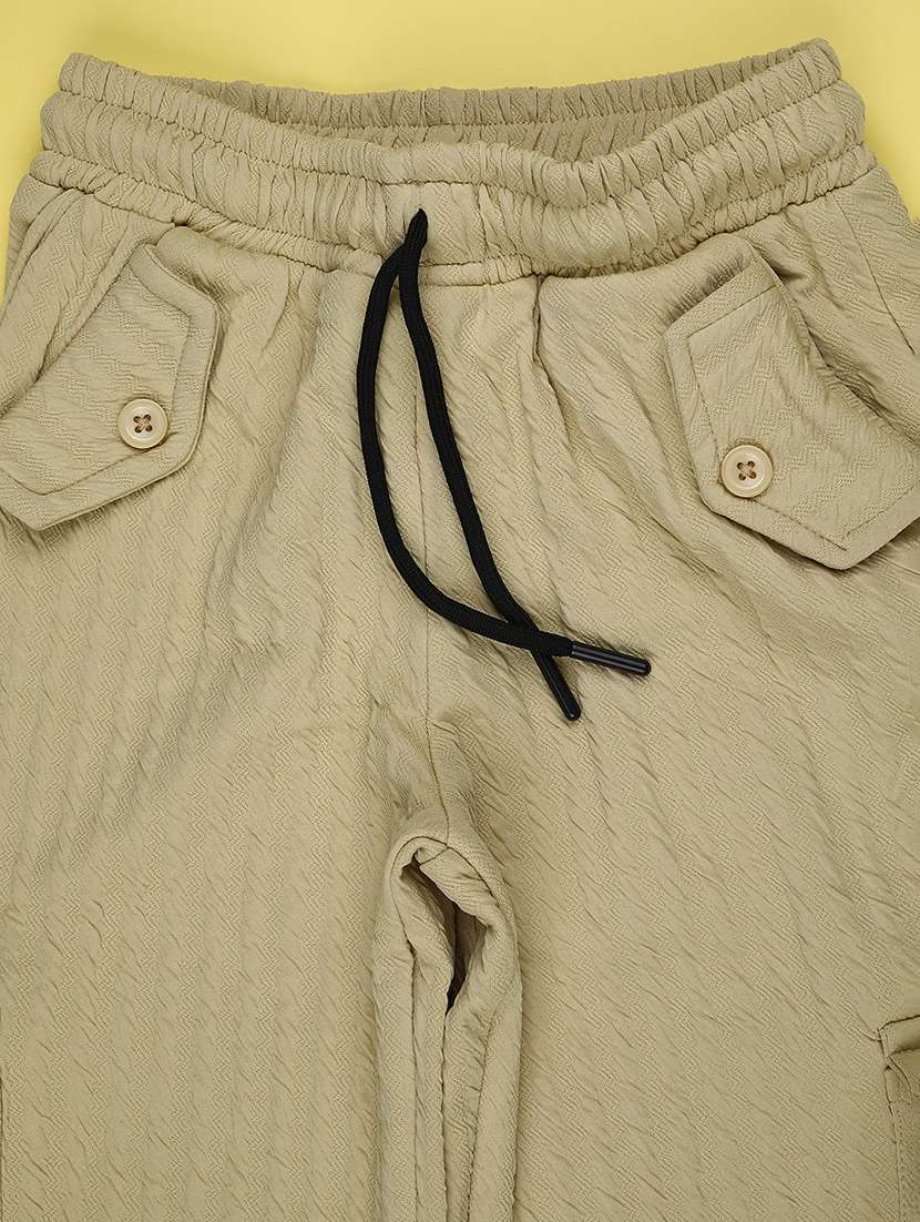 girls self design mid rise cargo - 22078954 -  Standard Image - 2