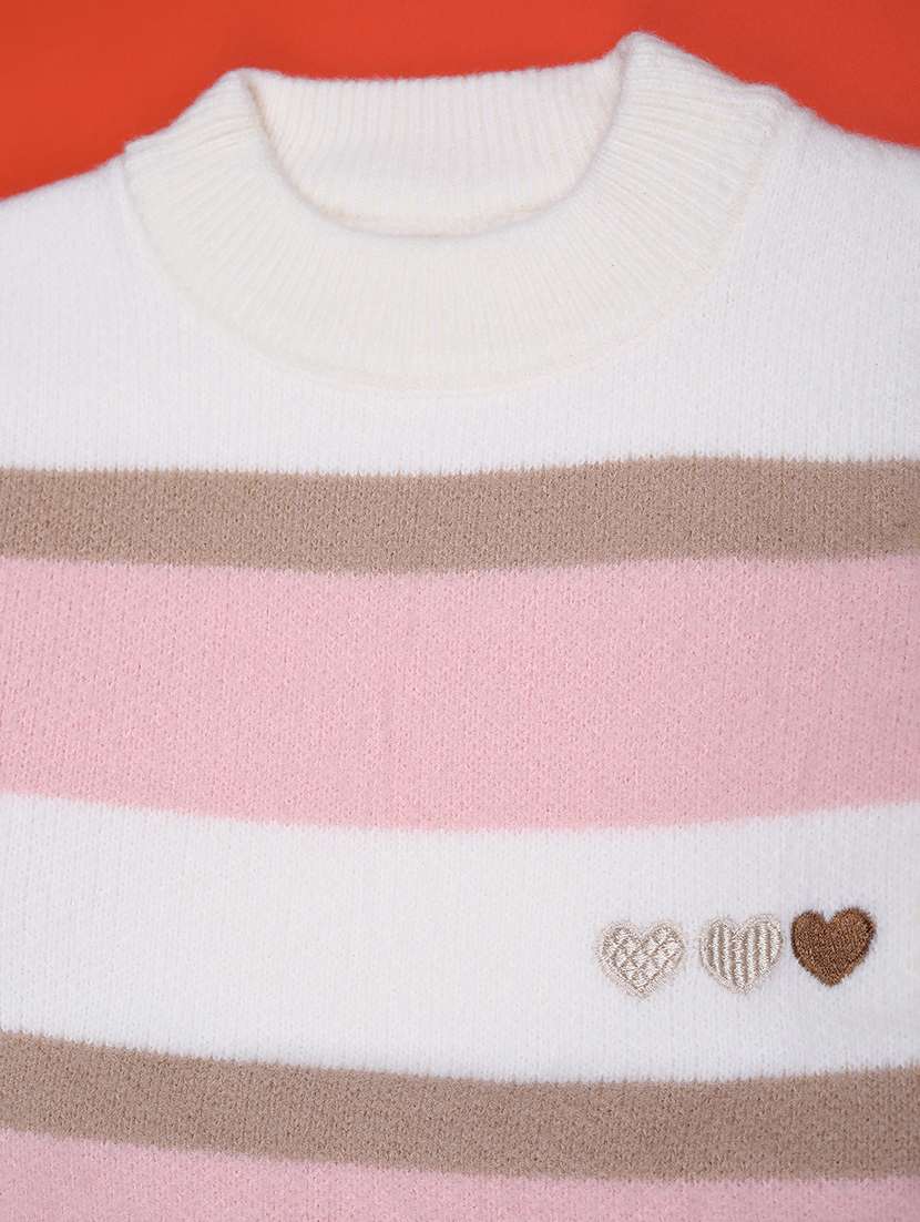 girls self designed long sleeve sweater - 22079074 -  Standard Image - 2