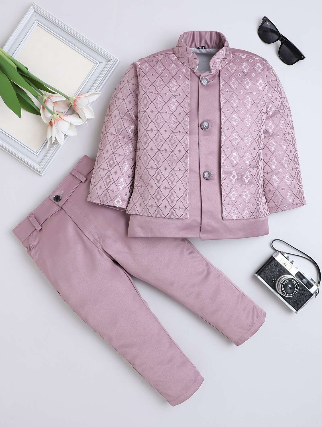 boys self designed sherwani set