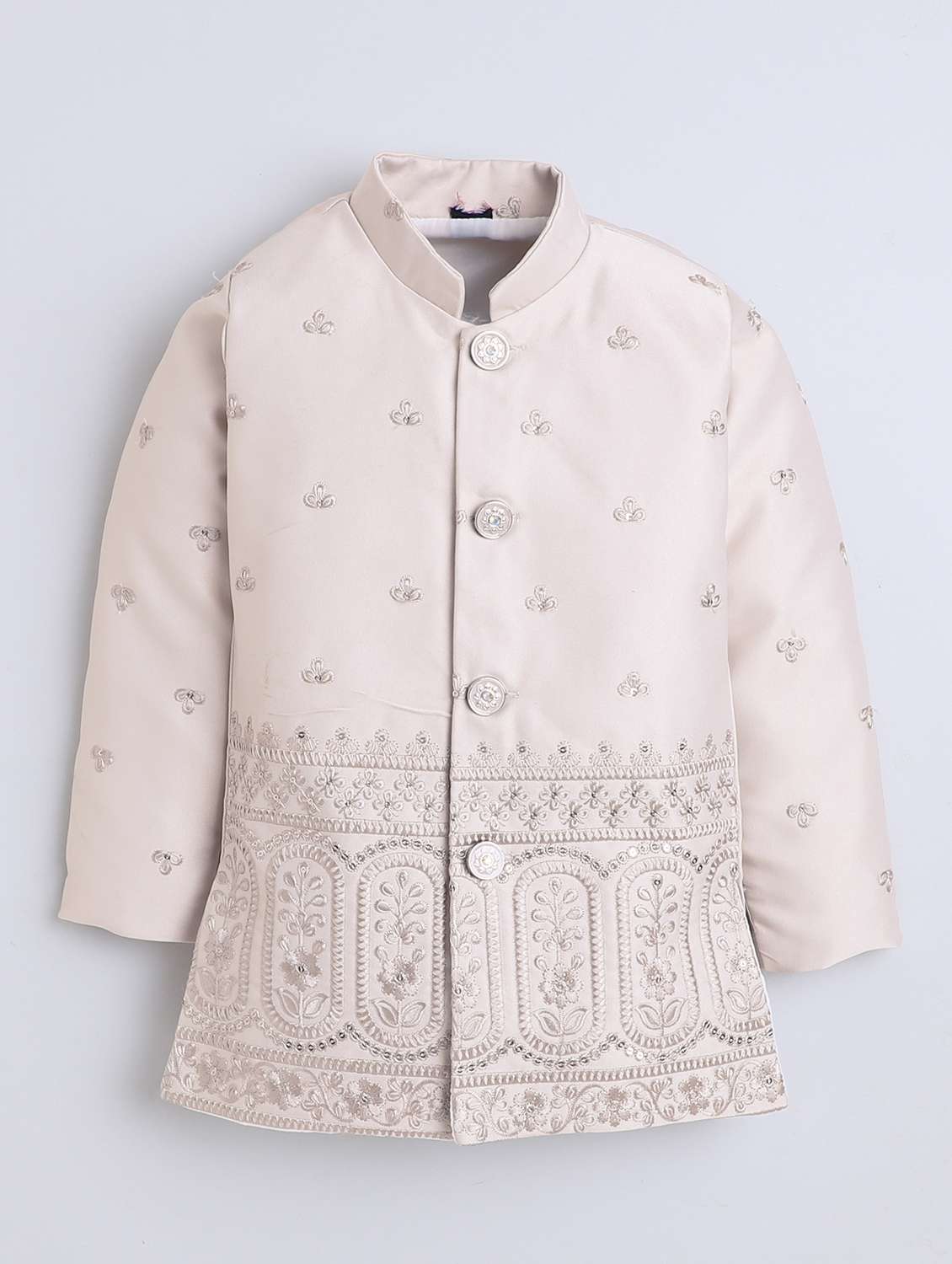 boys embroidered long sleeve sherwani set - 22079210 - Standard Image - 2