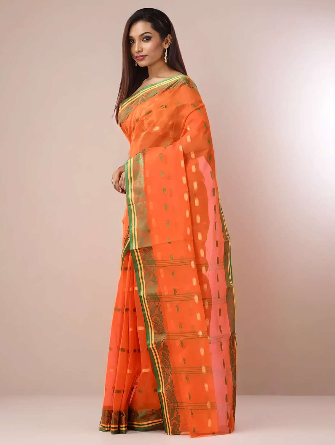 women self design tant saree - 22079273 -  Standard Image - 2
