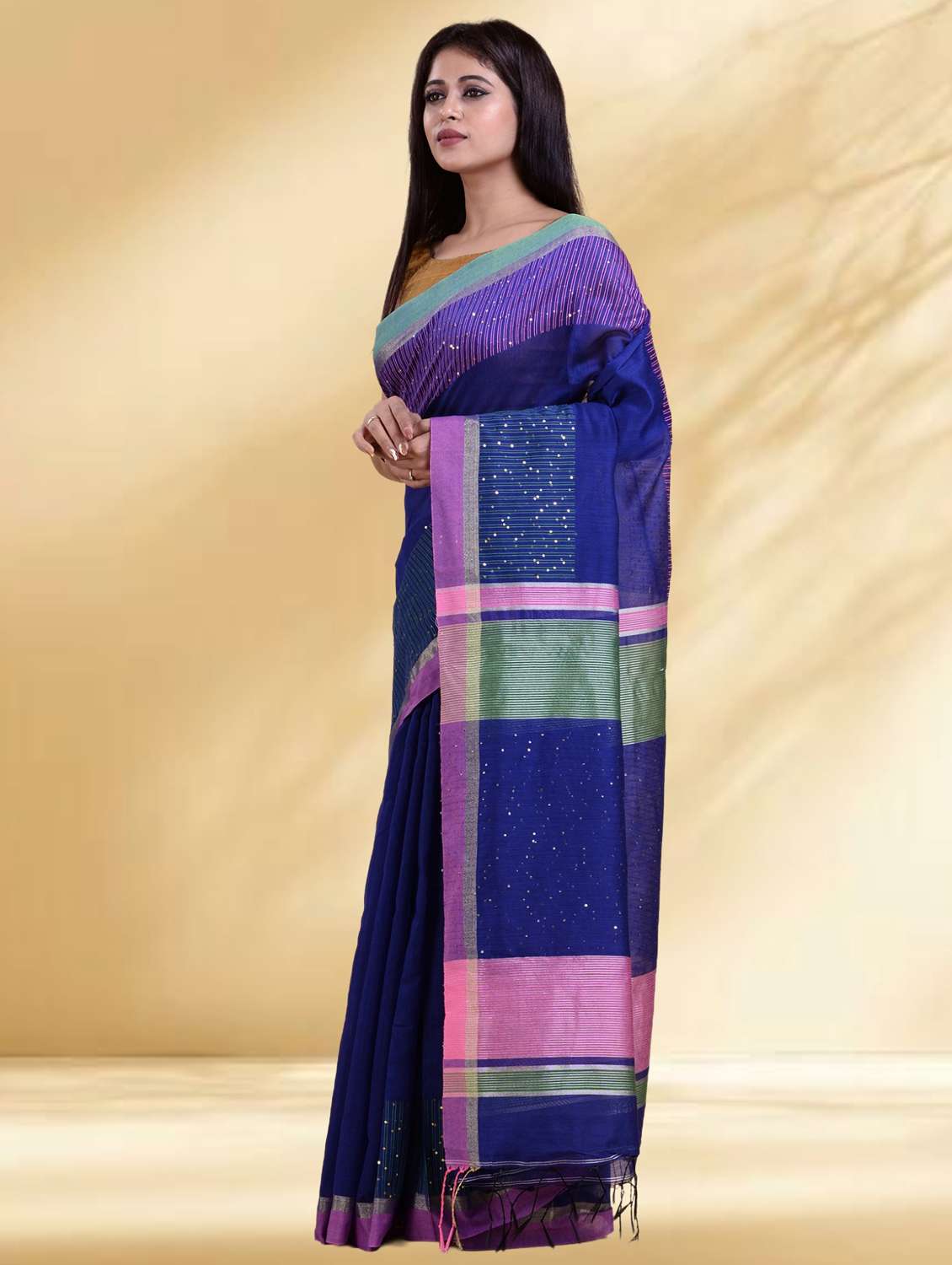 women self design handloom saree with blouse - 22079281 -  Standard Image - 2