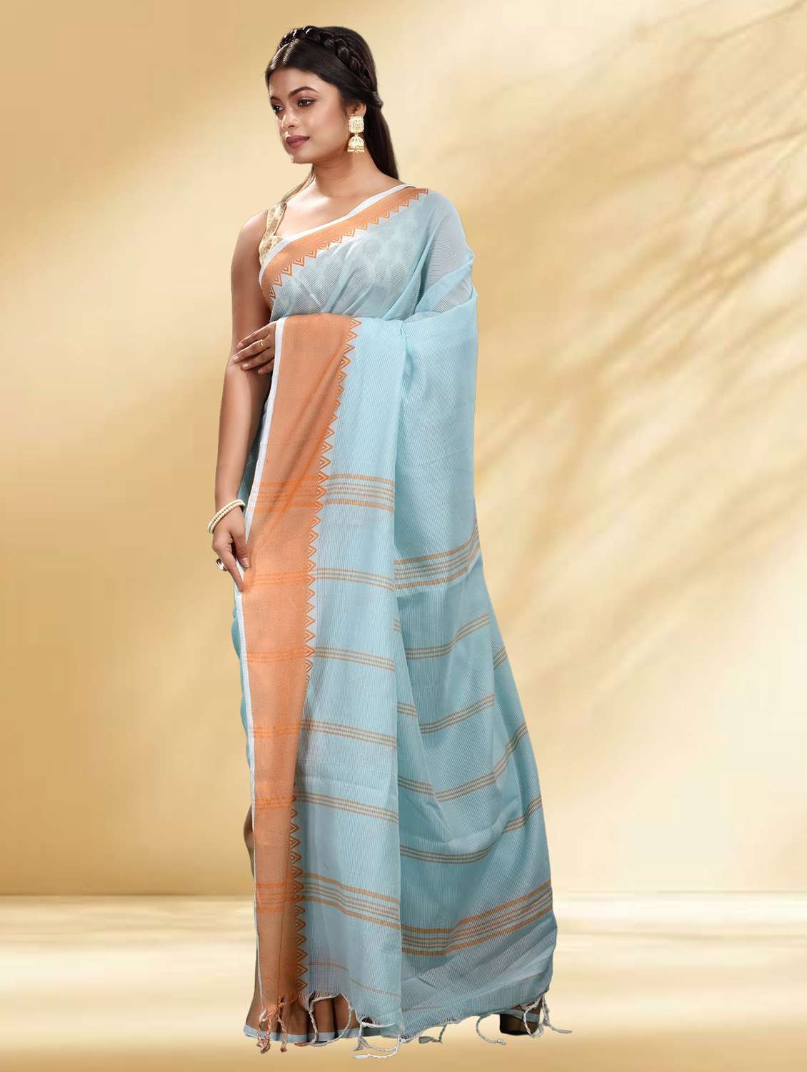 women self design handloom saree with blouse - 22079325 -  Standard Image - 2