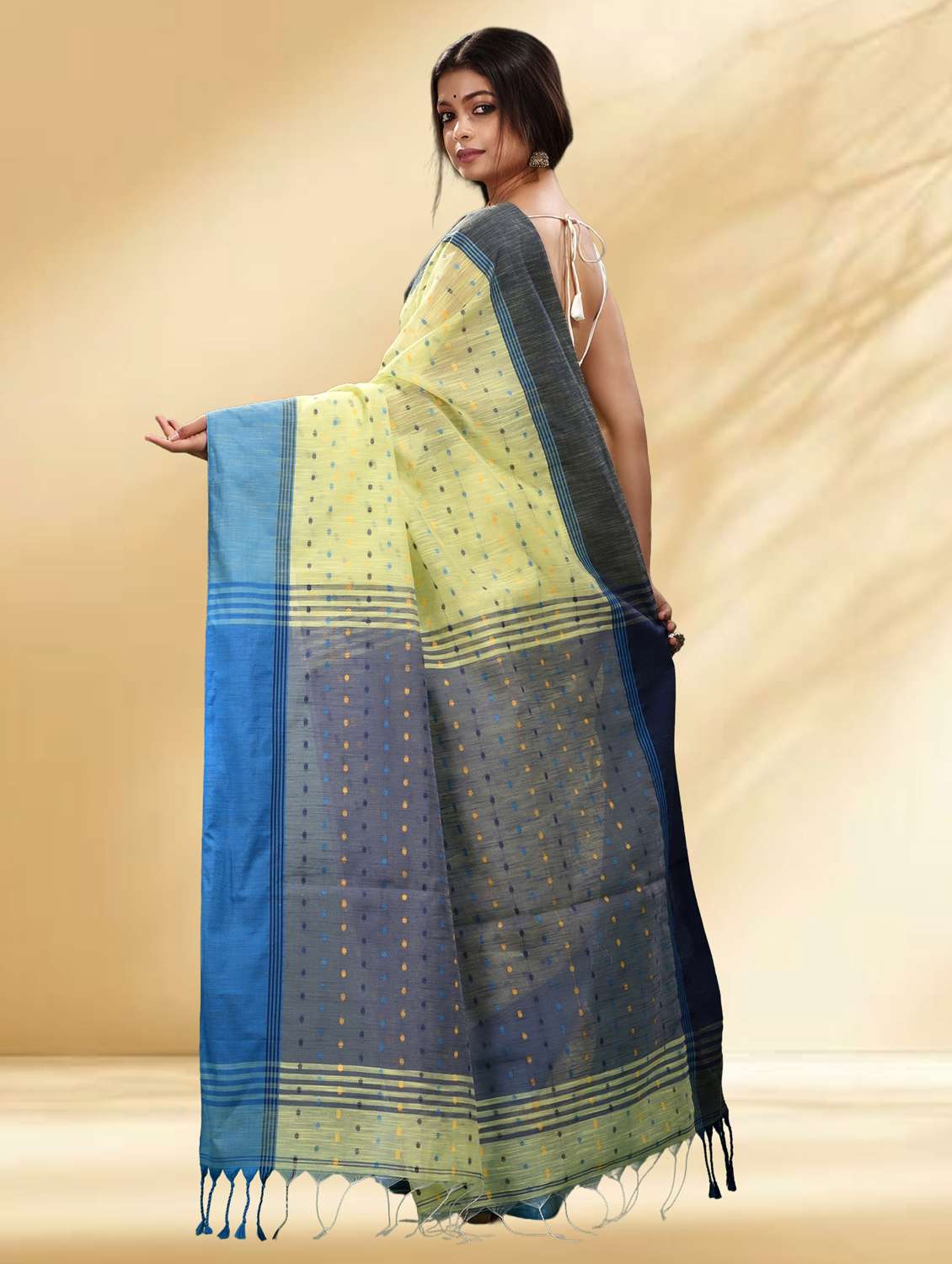 women self design handloom saree with blouse - 22079330 - Standard Image - 2