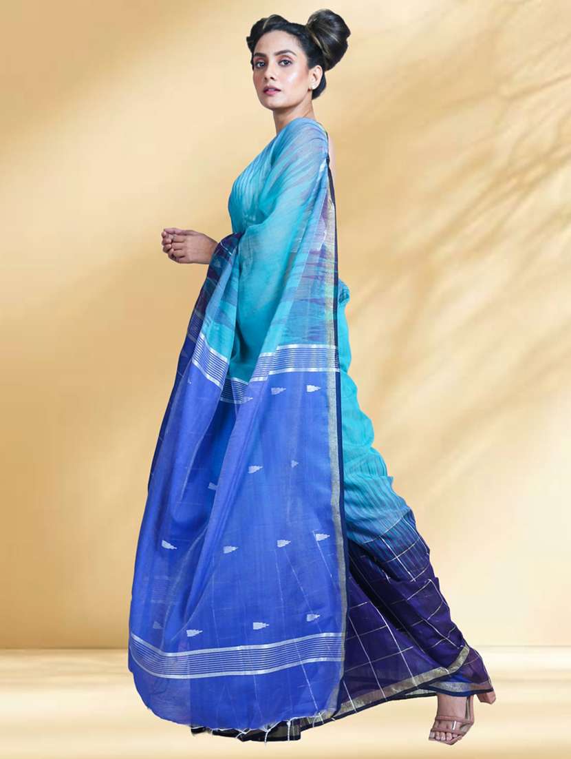 women self design handloom saree with blouse - 22079355 -  Standard Image - 2