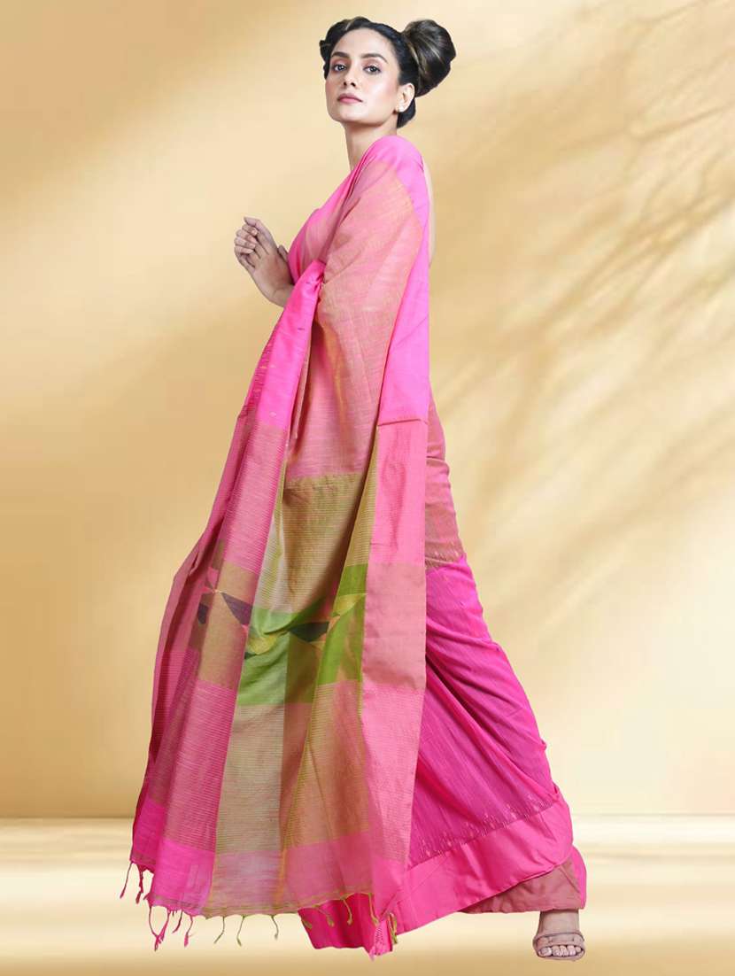 women self design handloom saree with blouse - 22079357 -  Standard Image - 2