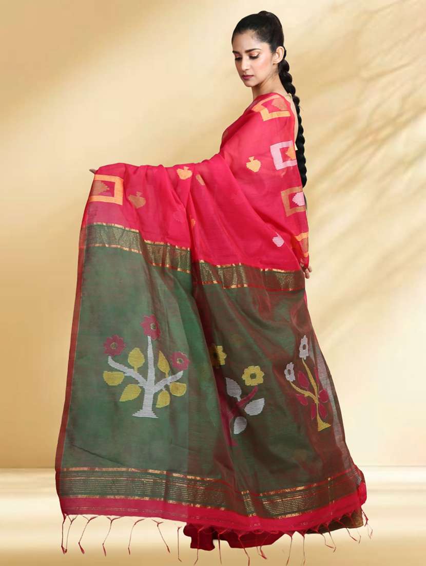 women self design handloom saree with blouse - 22079359 -  Standard Image - 2