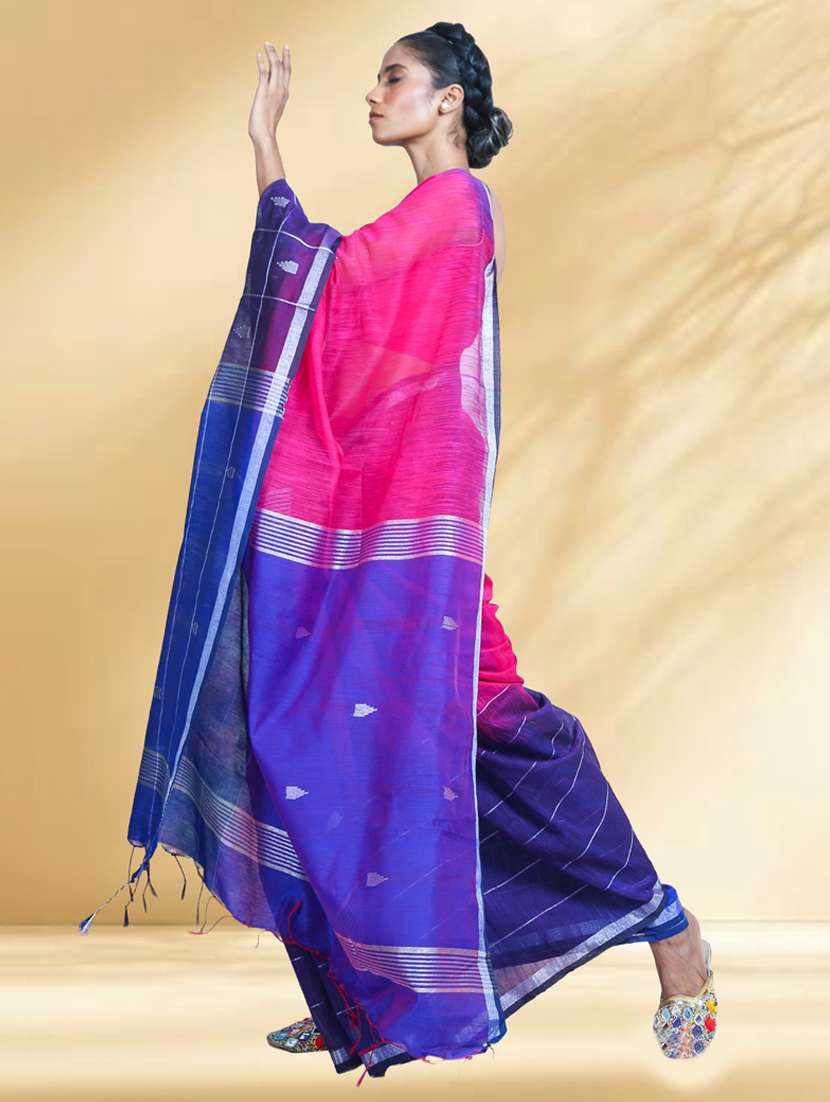 women self design handloom saree with blouse - 22079361 -  Standard Image - 2