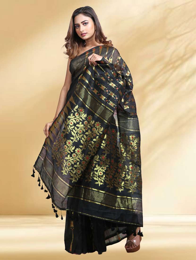 women self design jamdani saree - 22079372 -  Standard Image - 2