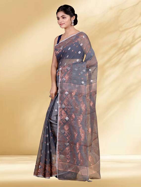 women self design jamdani saree - 22079382 -  Standard Image - 2