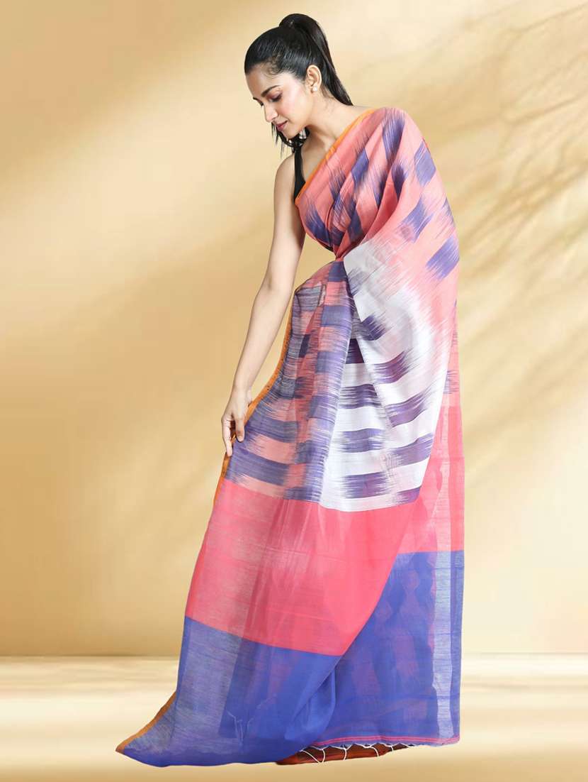 women self design handloom saree with blouse - 22079383 -  Standard Image - 2