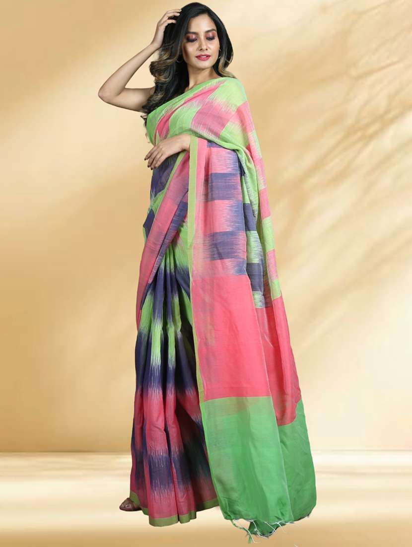 women self design handloom saree with blouse - 22079384 -  Standard Image - 2