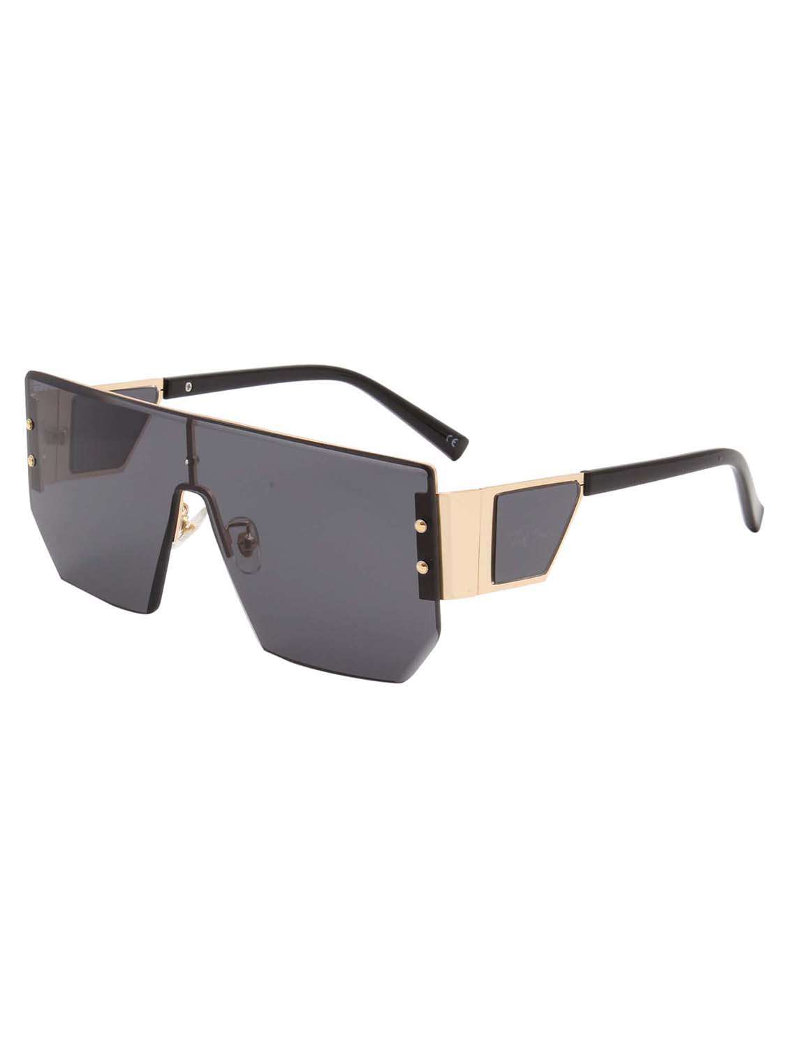 ted smith eyewear unisex |  half rim shield stylish sunglasses |  uv protected | for men and women - 22079417 -  Standard Image - 2
