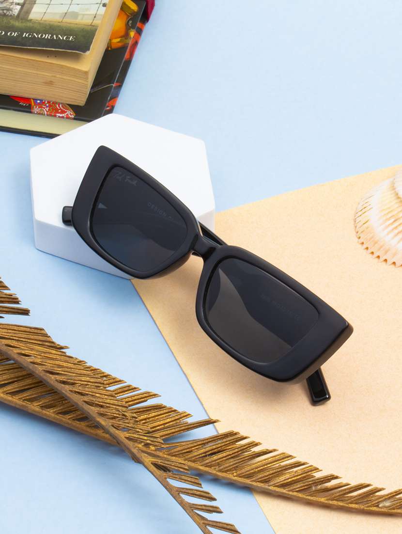 ted smith eyewear unisex |  full rim rectangle stylish sunglasses |  uv protected | for men and women - 22079425 -  Zoom Image - 0