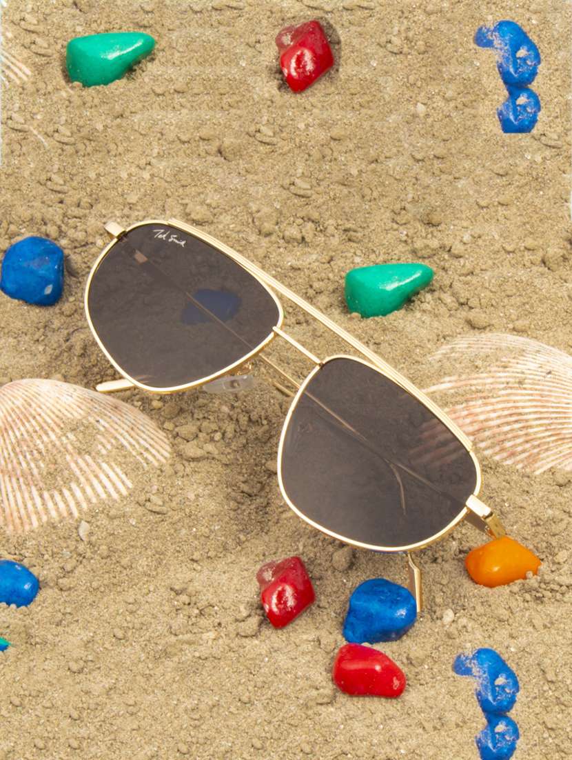 ted smith eyewear unisex | full rim aviator stylish sunglasses | uv protected | for men and women - 22079426 - Zoom Image - 0
