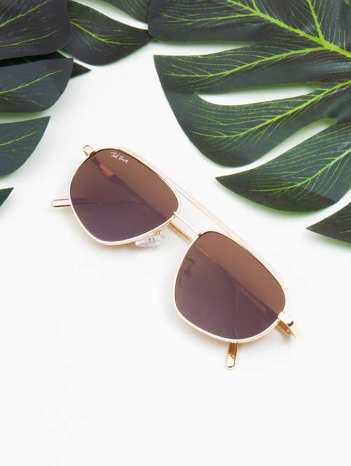 ted smith eyewear unisex |  full rim aviator stylish sunglasses |  uv protected | for men and women - 22079428 -  Standard Image - 0