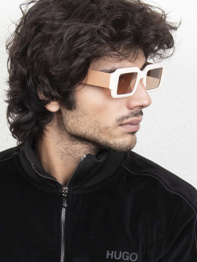 ted smith eyewear unisex |  full rim square stylish sunglasses |  uv protected | for men and women - 22079434 -  Standard Image - 2