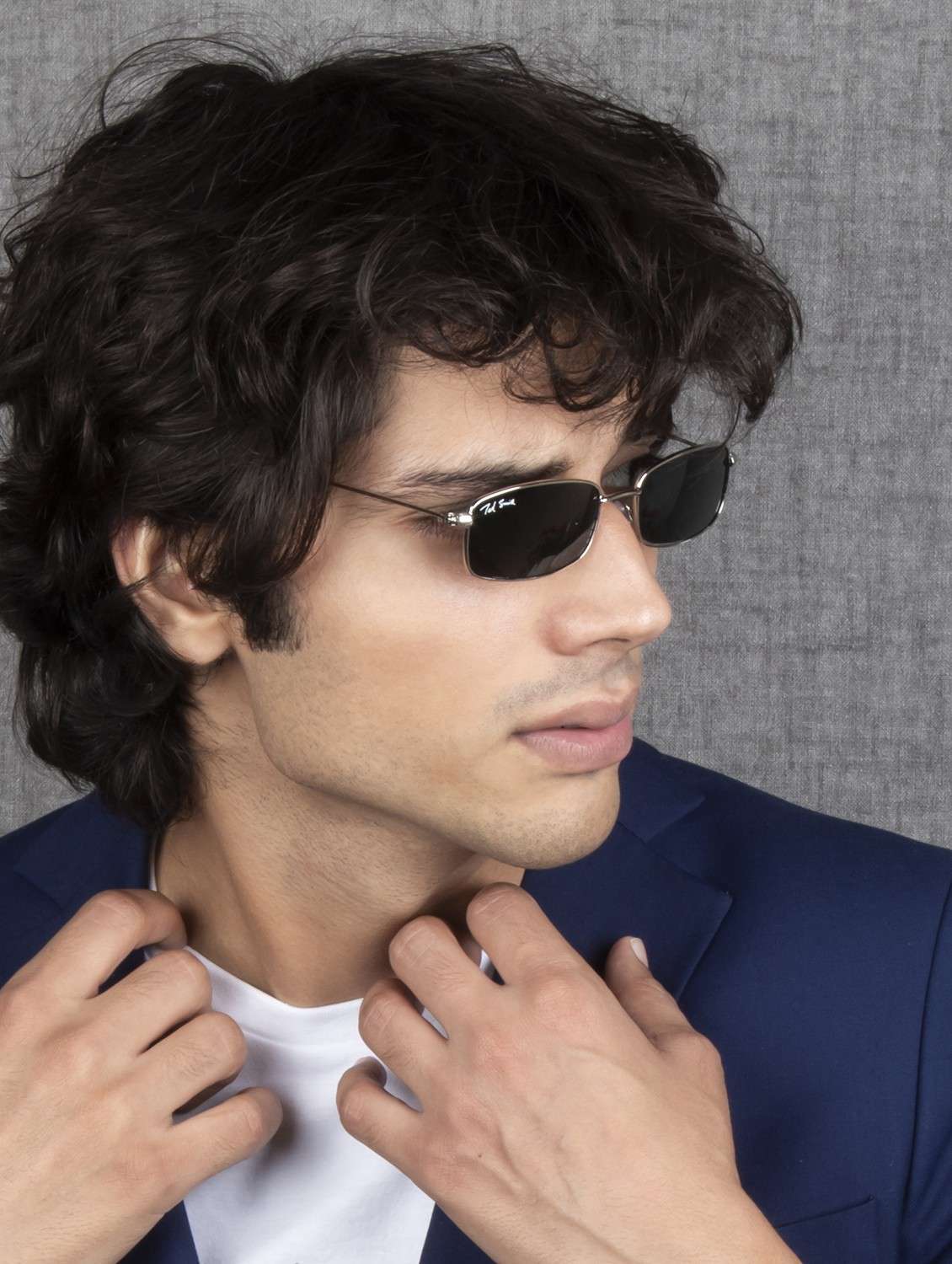 ted smith eyewear unisex |  full rim wayfarer stylish sunglasses |  uv protected | for men and women - 22079438 -  Standard Image - 2